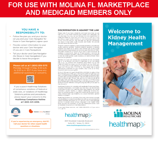 Picture of Molina FL Marketplace and Medicaid Member Brochure