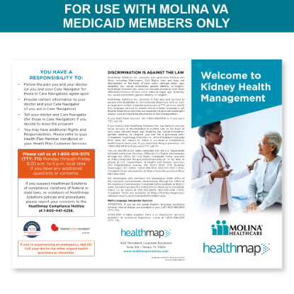 Picture of Molina VA Medicaid Member Brochure