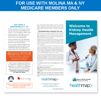 Picture of Molina MA & NY Medicare Member Brochure (Senior Whole Health)