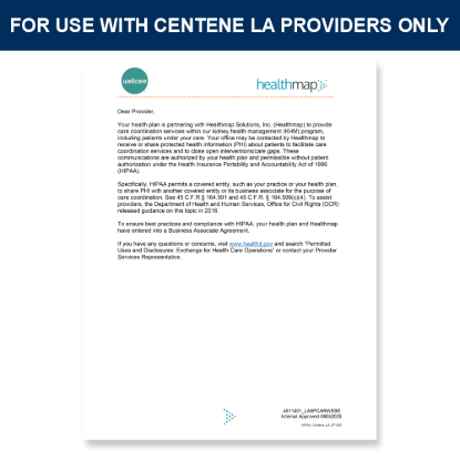 Picture of Centene LA HIPAA Letter
