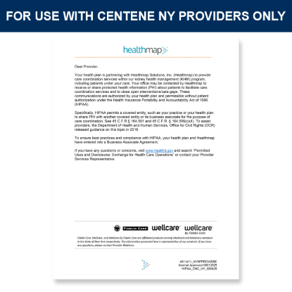 Picture of Centene NY HIPAA Letter